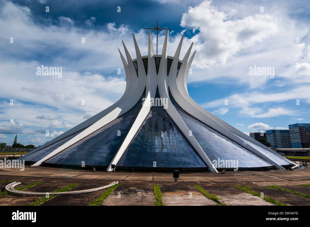 The Metropolitan Cathedral of Brasilia, UNESCO World Heritage Site, Brazil, South America Stock Photo