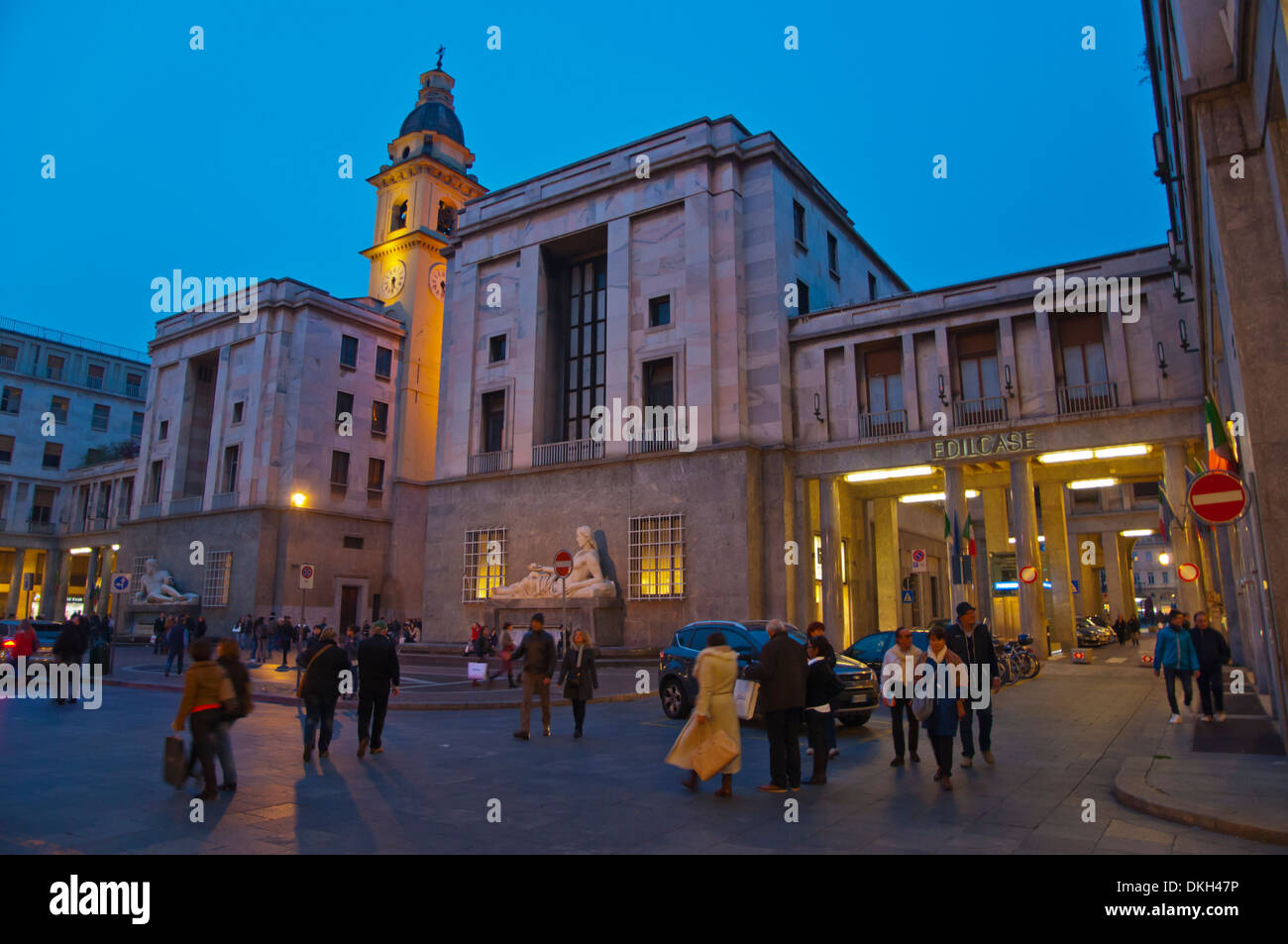 Piazza CLN square central Turin Piedmont region Italy Europe Stock Photo