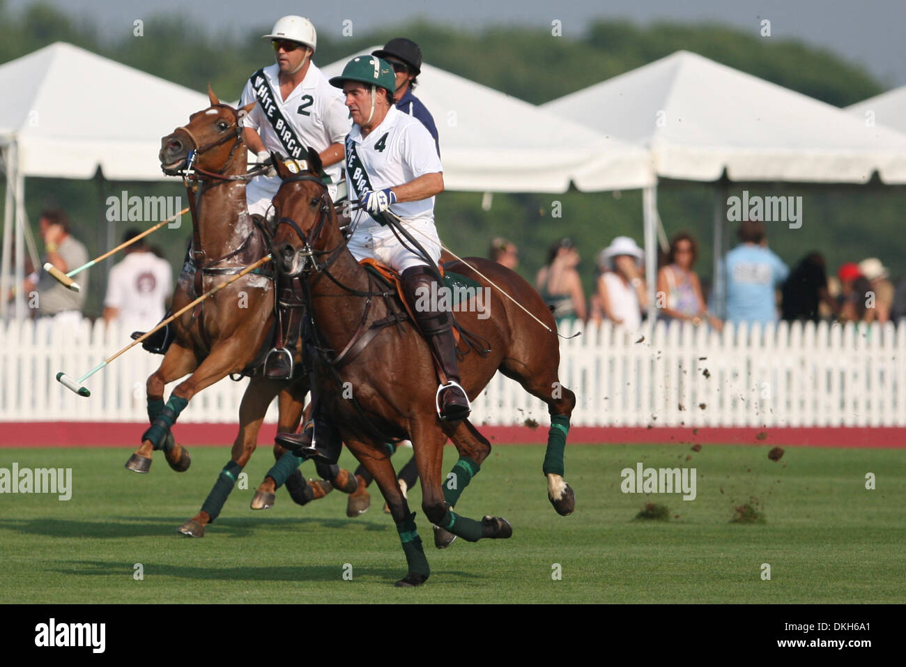 White Birch.  White Birch defeated Heathcote Farms  11-9 in week 2  of the Mercedes Benz Polo Challenge at the Bridghampton Polo Club, Water Mill, New Yorke (Credit Image: © Anthony Gruppuso/Southcreek Global/ZUMApress.com) Stock Photo