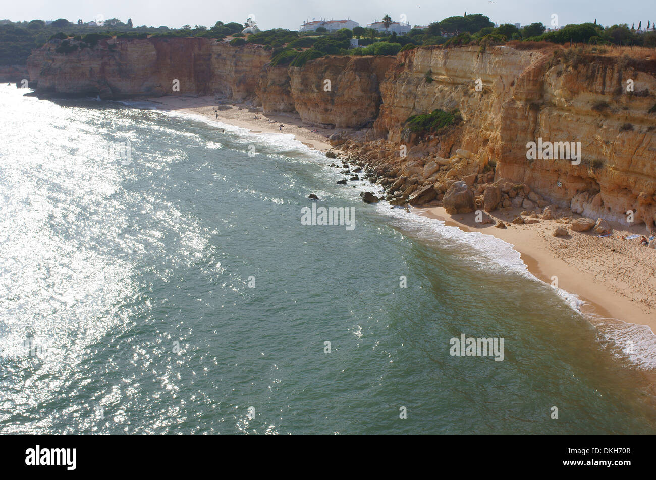 Cliffs and the beach Armacao de Pera Algarve Portugal Stock Photo