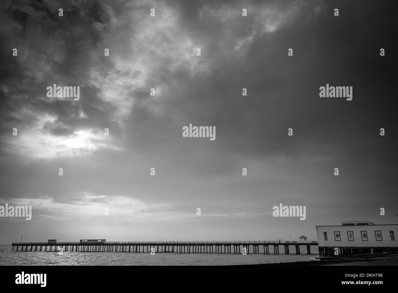 Felixstowe pier on the Suffolk Coast Stock Photo