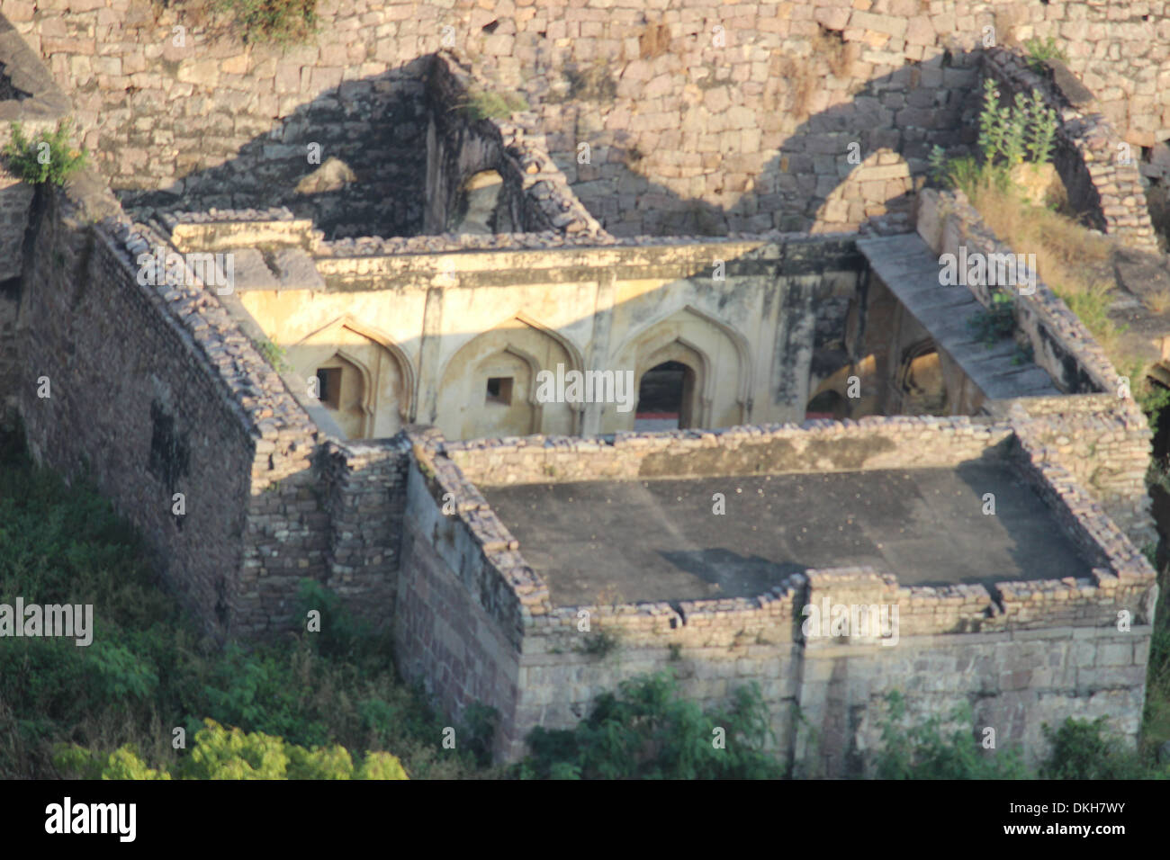 Inside the Golconda Fort Stock Photo - Alamy
