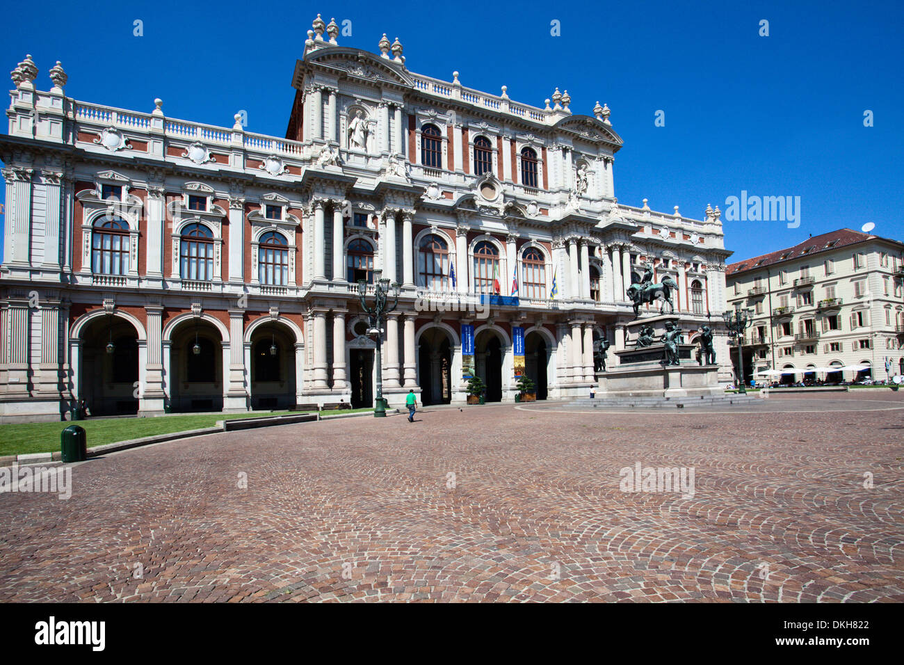 National Museum of the Italian Risorgimento in Palazzo Carignano, Turin, Piedmont, Italy, Europe Stock Photo