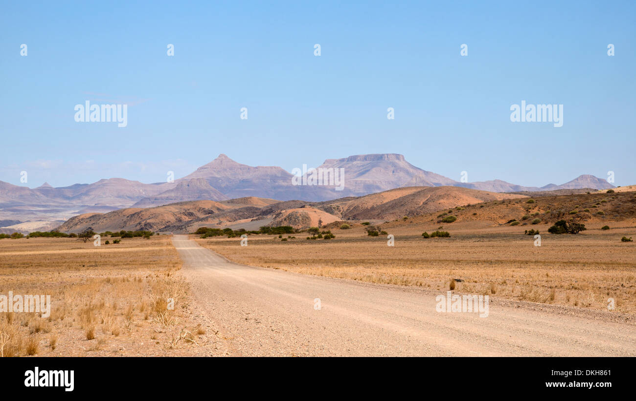 The distinctively shaped peaks and hills of Damaraland, Namibia, Africa Stock Photo