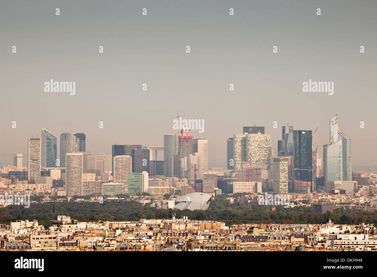 Skyscrapers in the La Defense district of Paris, France, Europe Stock Photo