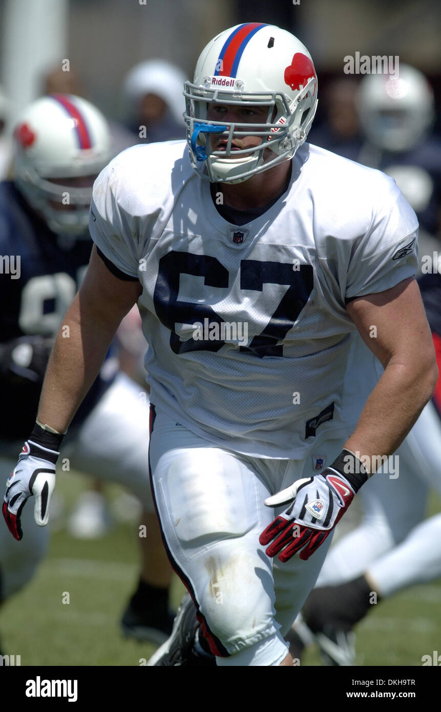 Buffalo Bills rookie offensive lineman Andy Levitre (67) in action during  training camp at Pittsford, New York. (Credit Image: © Mark  Konezny/Southcreek Global/ZUMApress.com Stock Photo - Alamy