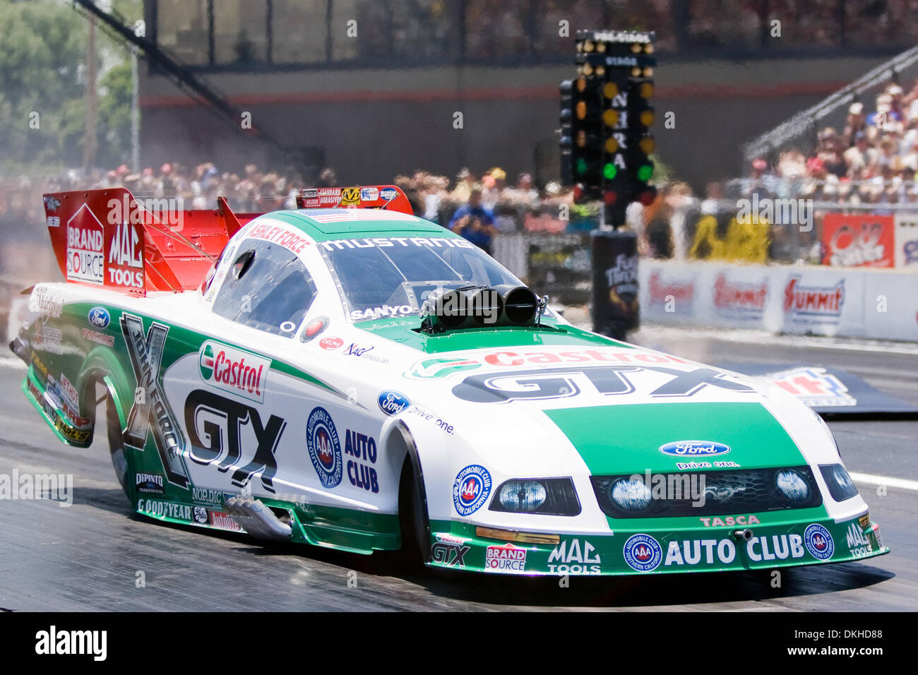 29 June 2009: NHRA Funny Car driver Ashley Force Hood during the Summit Racing Equipment Nationals at Summit Motorsports Park in Norwalk OH. (Credit Image: © Frank Jansky/Southcreek Global/ZUMApress.com) Stock Photo