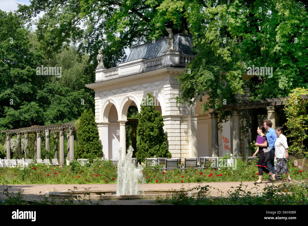 Portico civil park Pankow Berlin 0611 Portikus Buergerpark Stock Photo