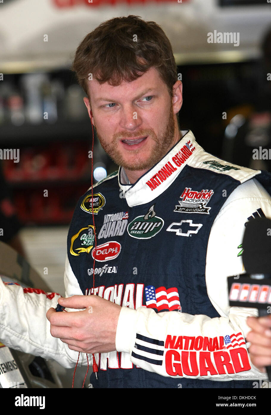 Driver Dale Earnhardt Jr. during the NASCAR Coke Zero 400 Race on Saturday July 4th, 2009 at Daytona International Speedway in Daytona Beach, FL. (Credit Image: © Don Montague/Southcreek Global/ZUMApress.com) Stock Photo