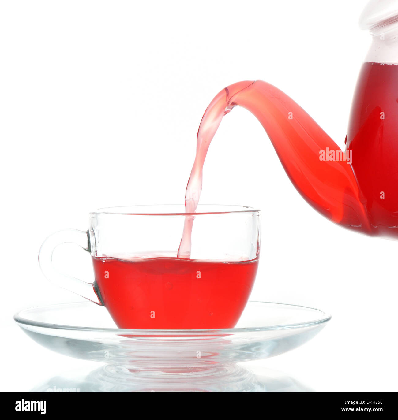Premium Photo  Hand pouring jug of tea isolated on a white background