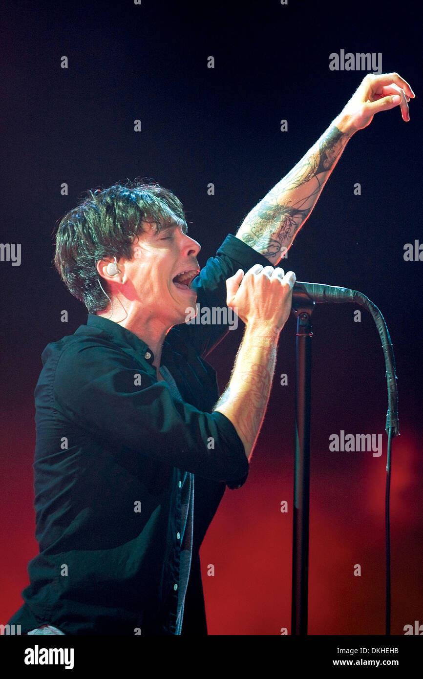 Lead singer, Brandon Boyd, of Incubus performs at the Molson