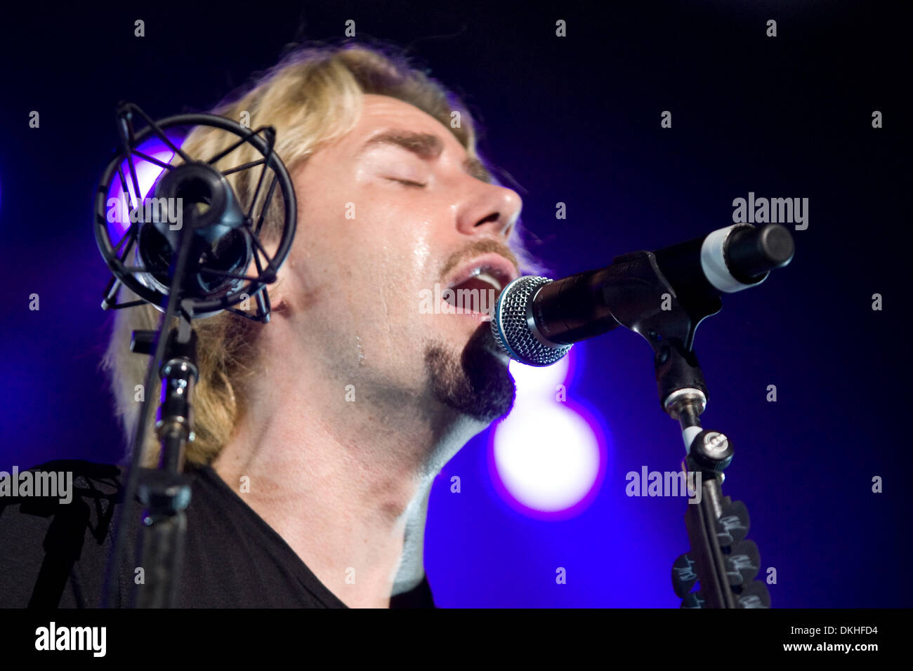 14 August 2009 Nickelback lead singer and rhythm guitarist Chad