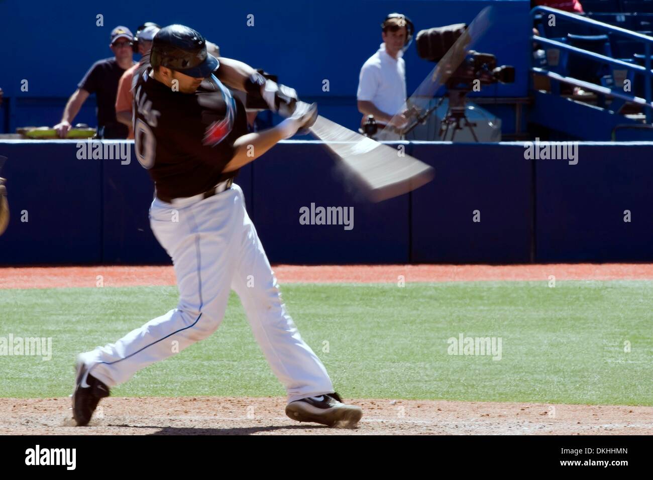 June 14, 2009 - Toronto, Ontario, Canada - 14 June 2009: Florida Marlins  Shortstop Hanley Ramirez (2) gets