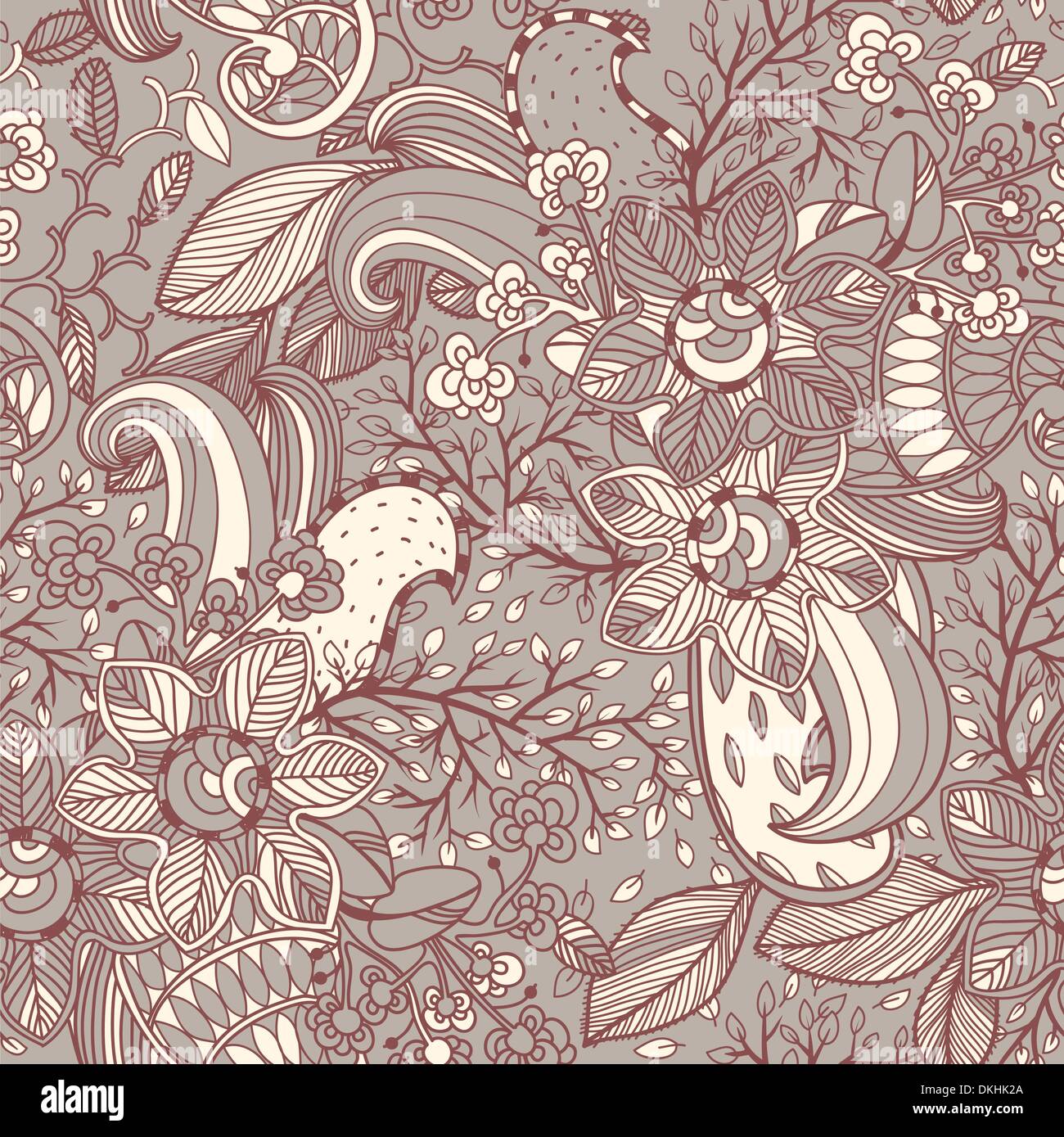 vector floral pattern Stock Vector Image & Art - Alamy