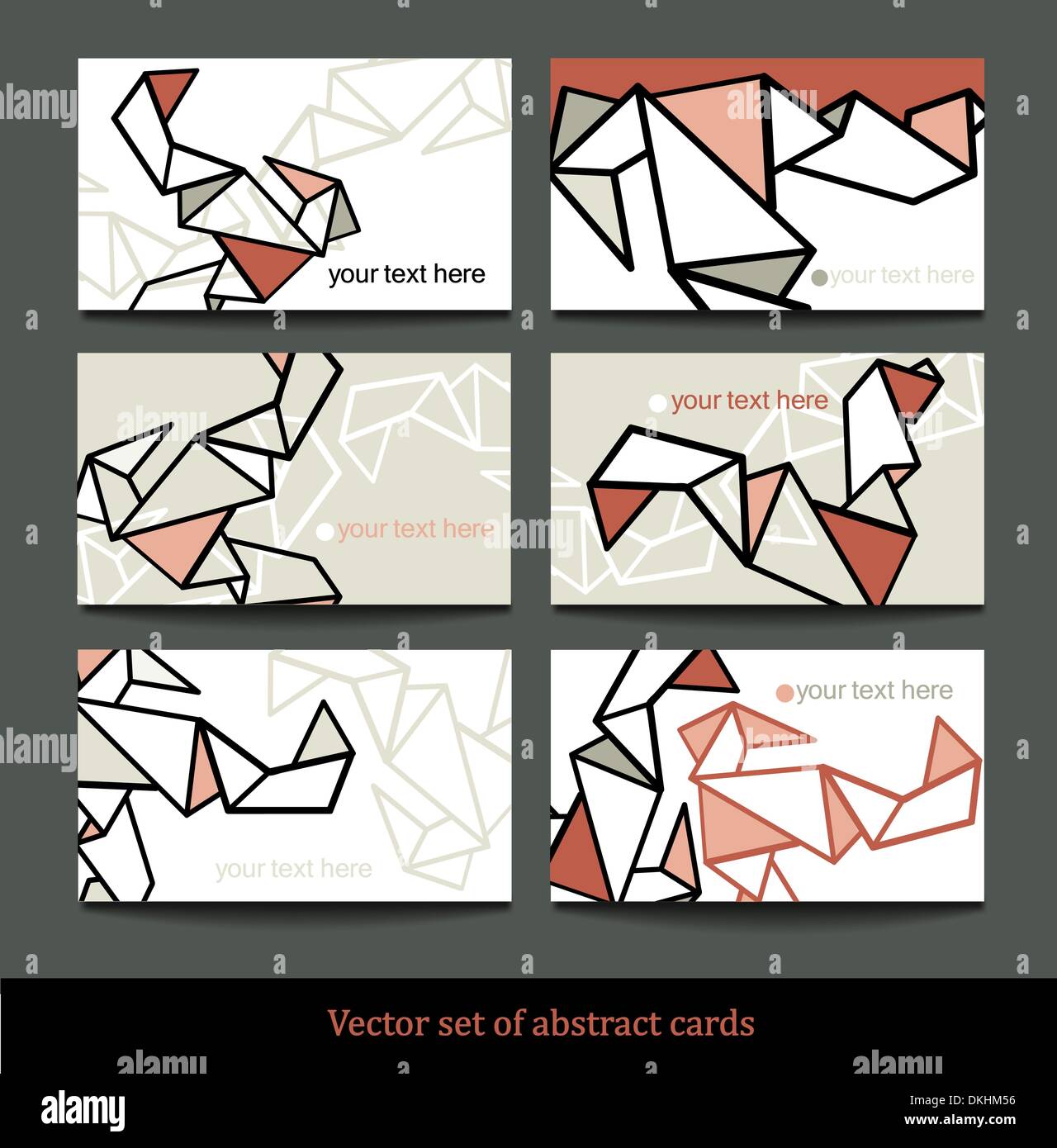 vector set of abstract cards Stock Vector Image & Art - Alamy