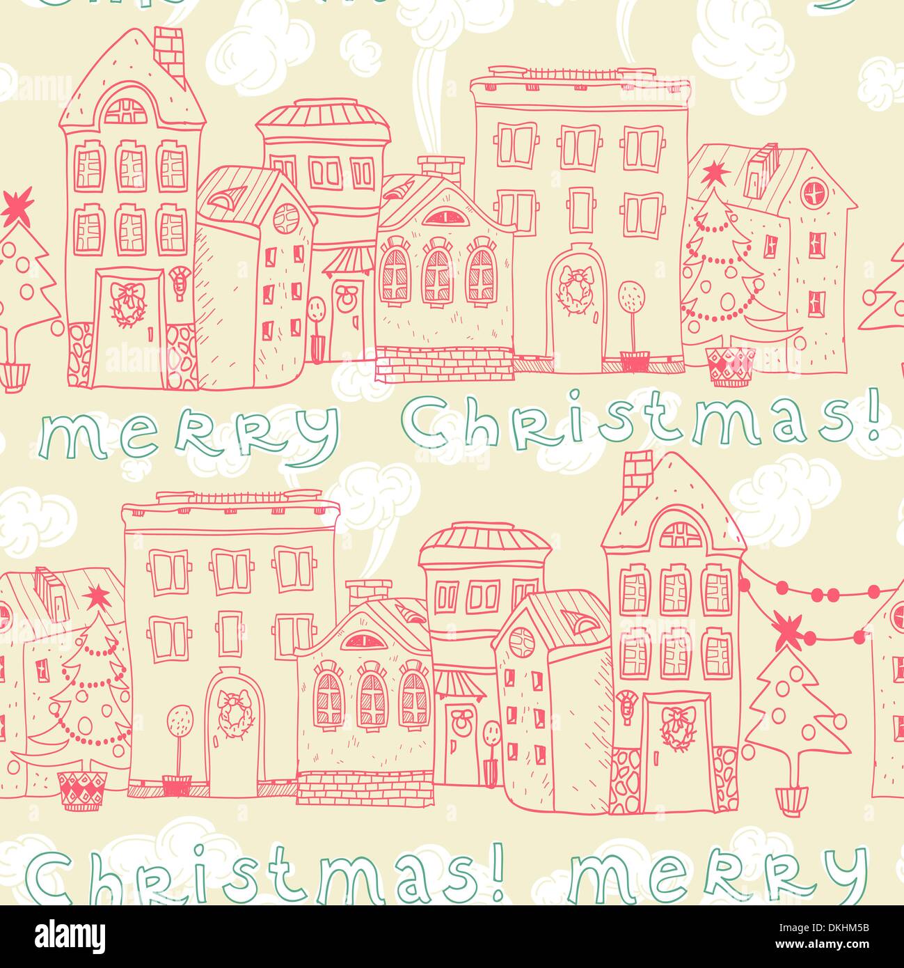Christmas vector seamless pattern Stock Vector Image & Art - Alamy