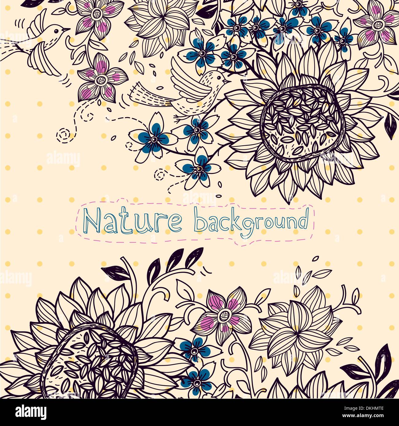 Sunflower seed bird Stock Vector Images - Alamy