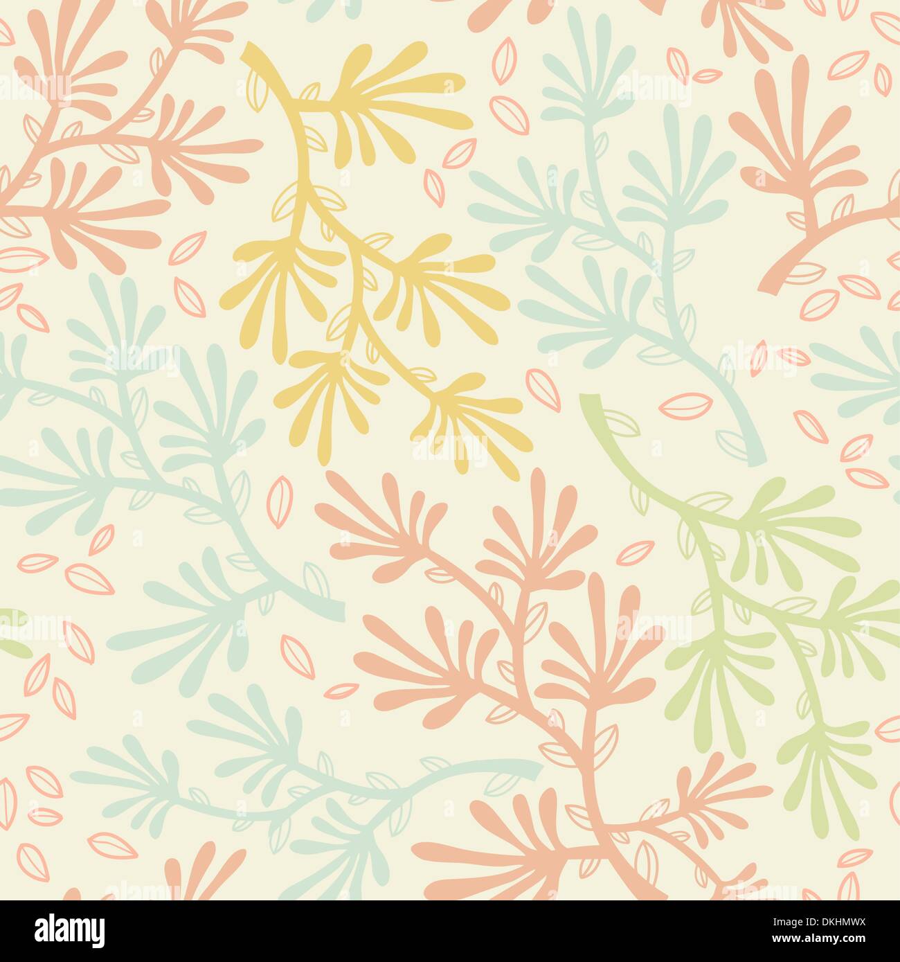 vector floral seamless pattern Stock Vector Image & Art - Alamy