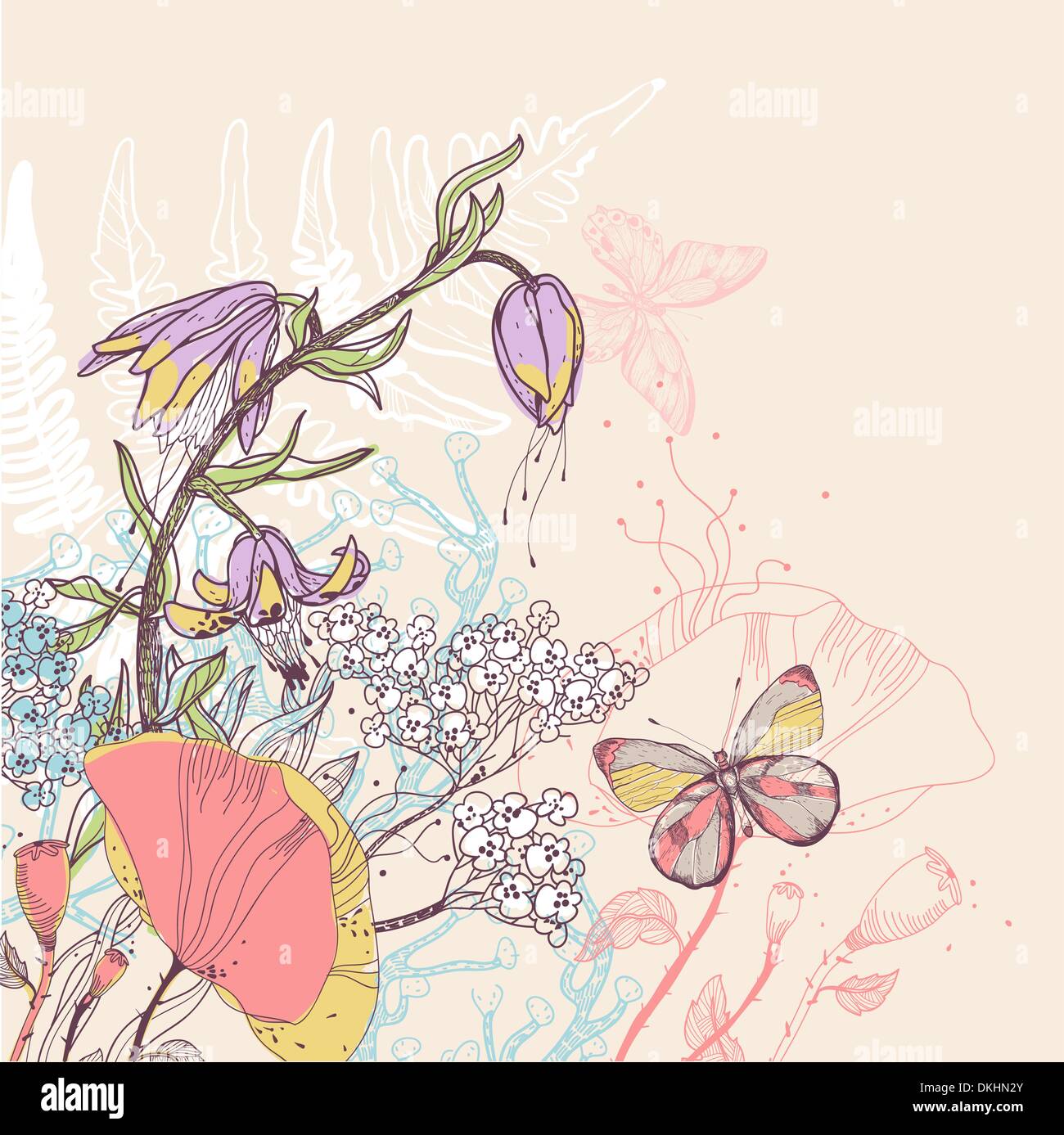 vector illustration of bright summer flowers Stock Vector Image & Art ...