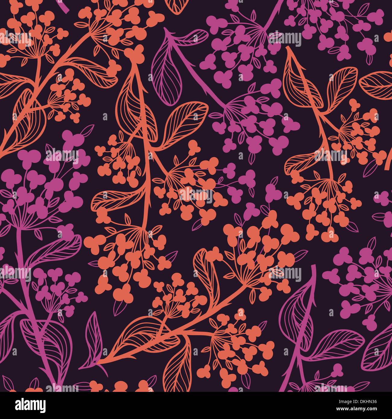 vector floral seamless pattern Stock Vector Image & Art - Alamy