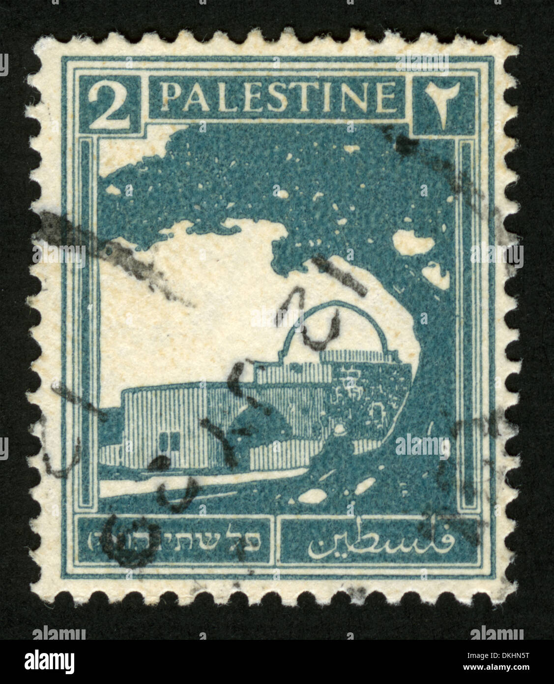 Palestine,post mark, stamp, post stamp, Palestine stamp, tree,Temple