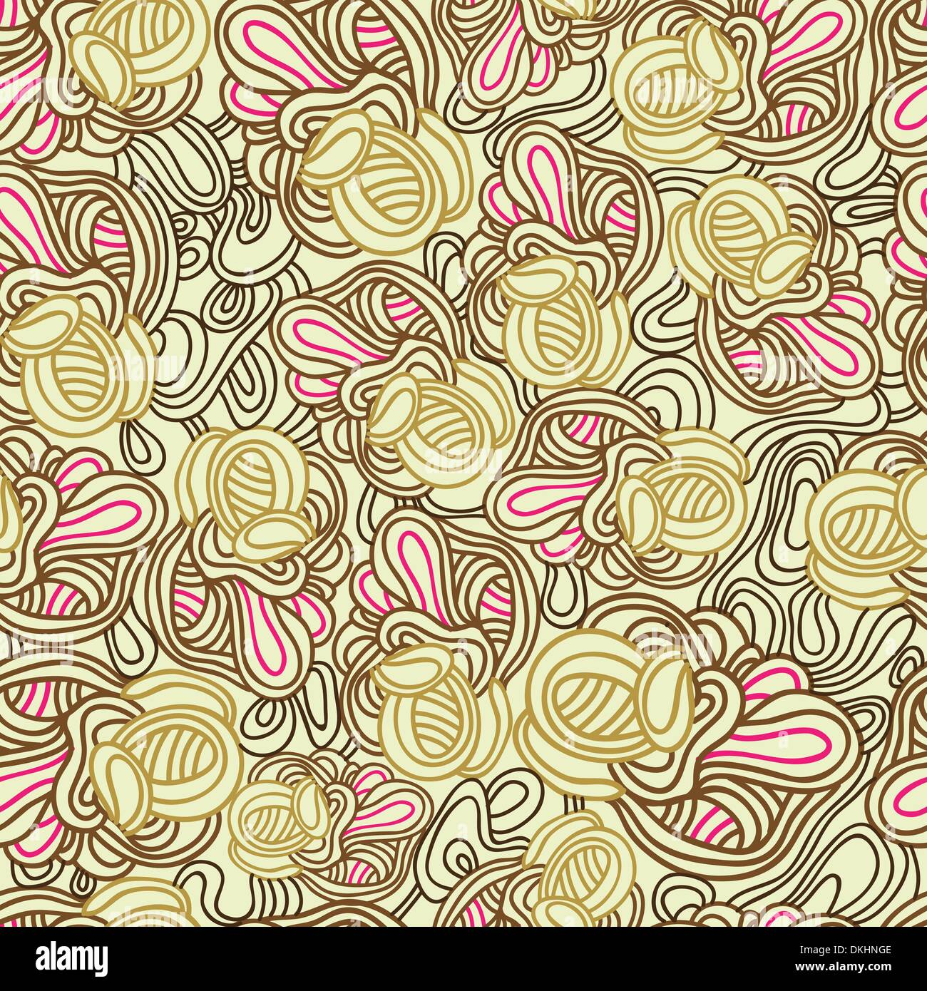 vector seamless pattern with abstract doodles Stock Vector Image & Art ...