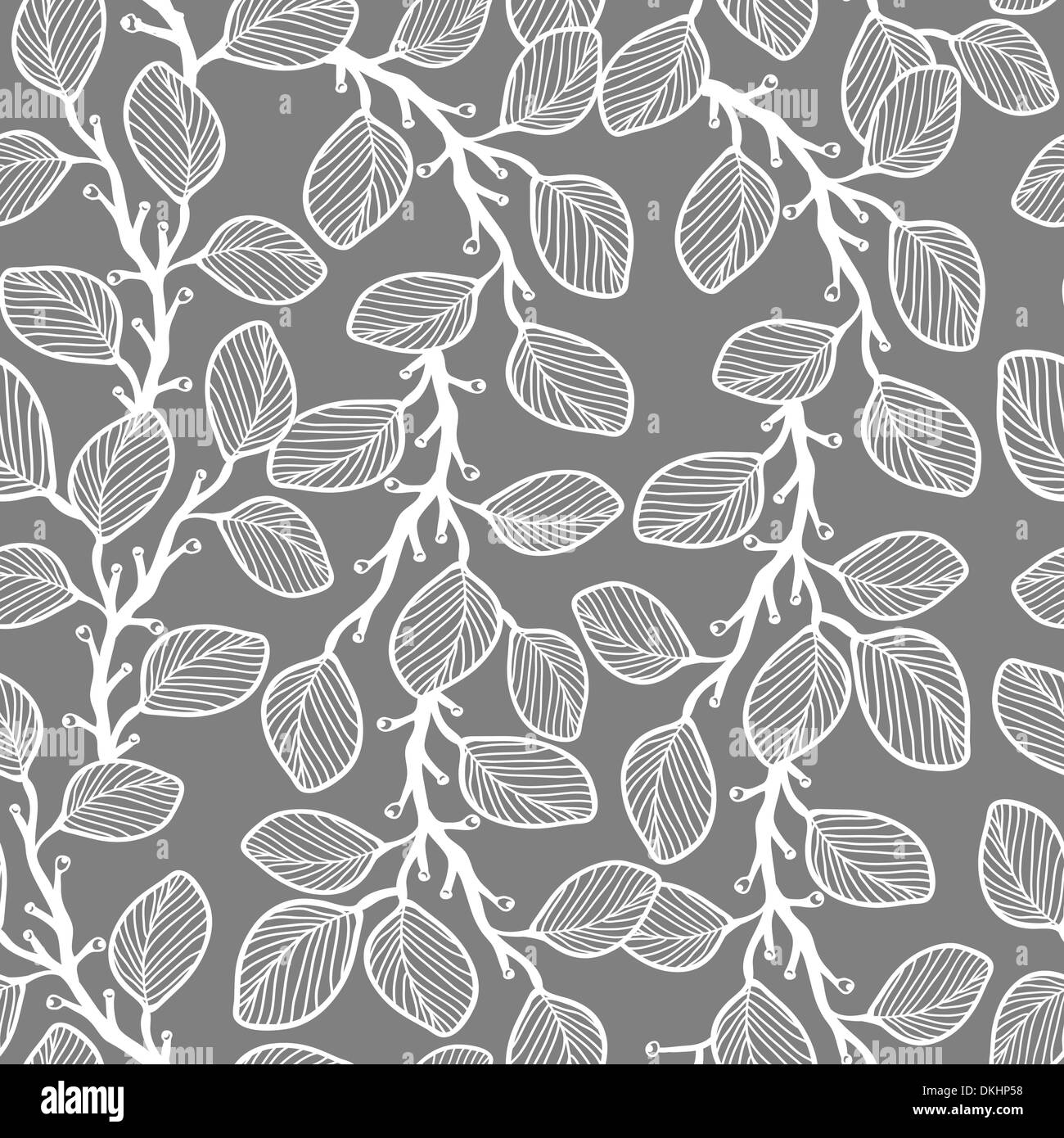 vector floral seamless pattern Stock Vector Image & Art - Alamy