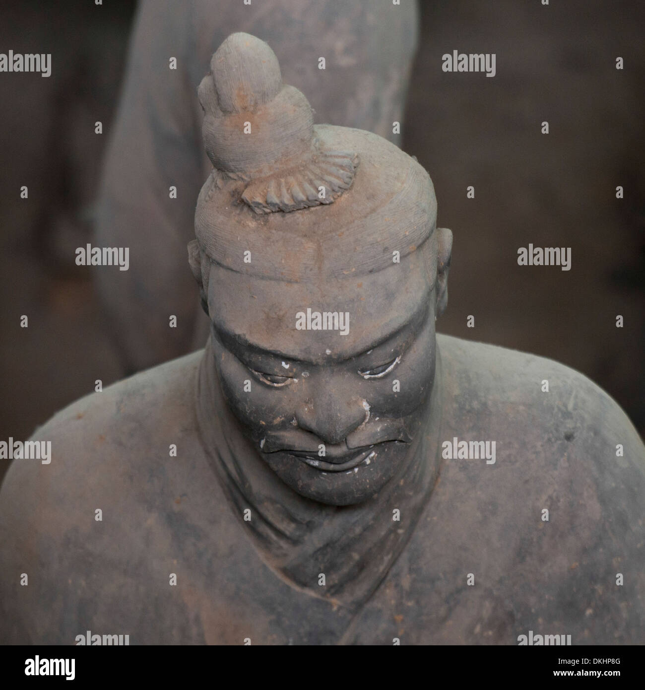 Terracotta warrior statue at the Terracotta Warriors Army Museum, Xi'an ...