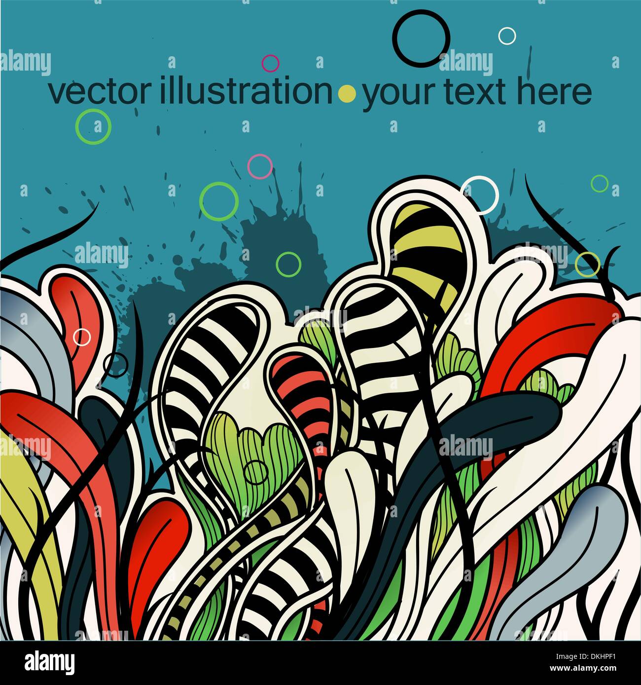 vector illustration of abstract colorful plants Stock Vector Image ...