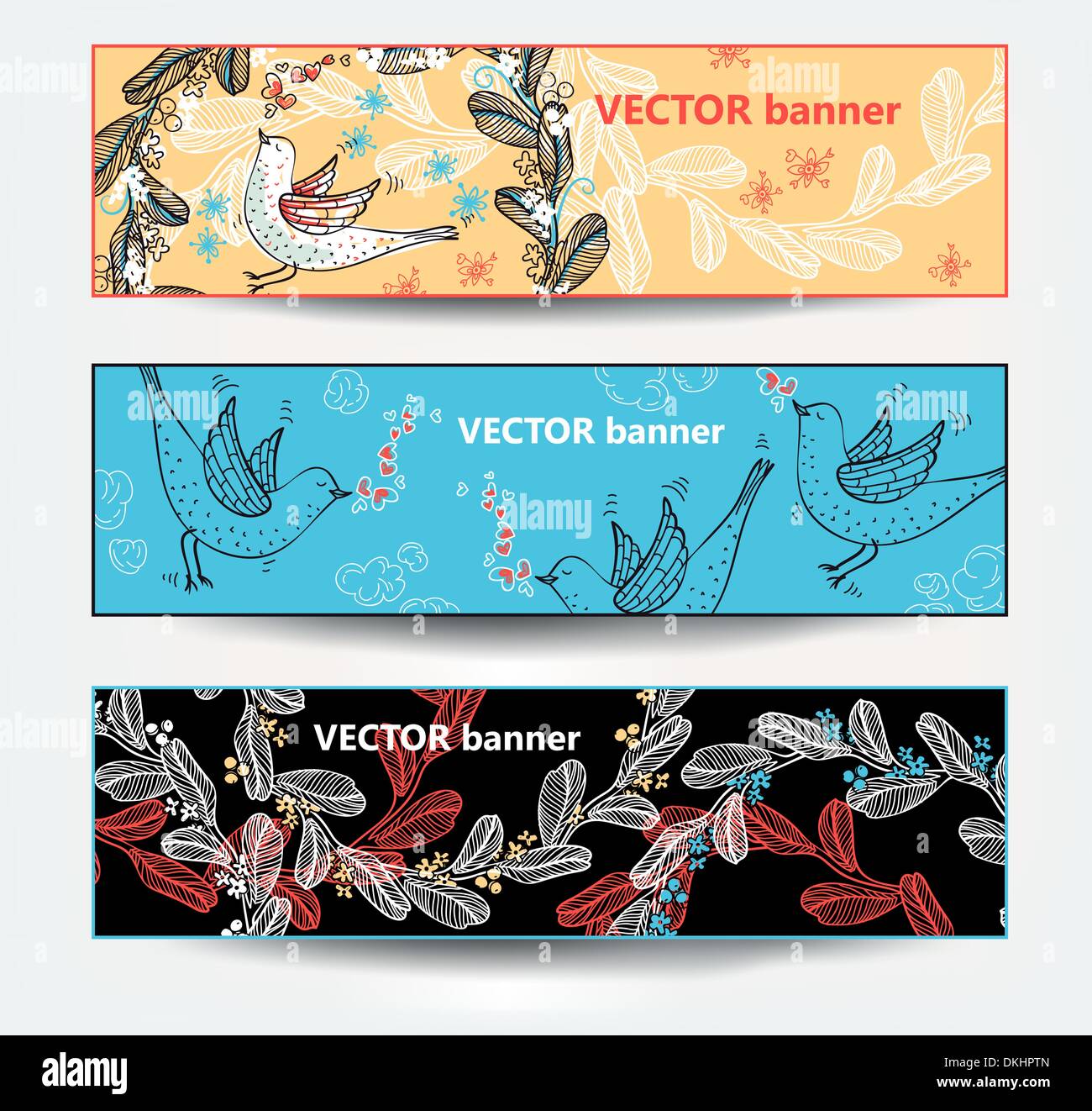 vector set of decorative banners Stock Vector Image & Art - Alamy