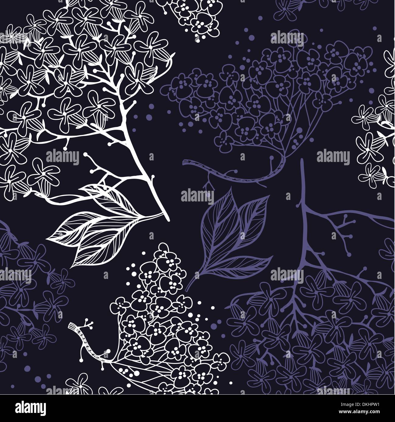 vector floral seamless pattern Stock Vector Image & Art - Alamy