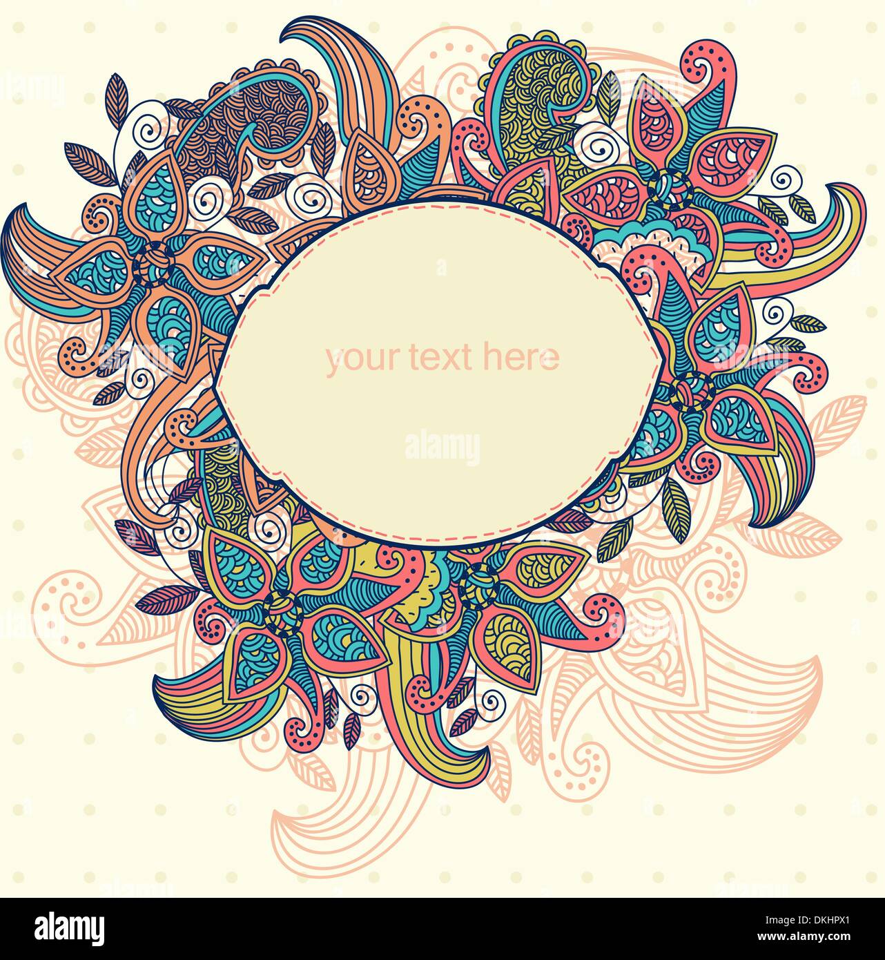 vector floral frame Stock Vector Image & Art - Alamy