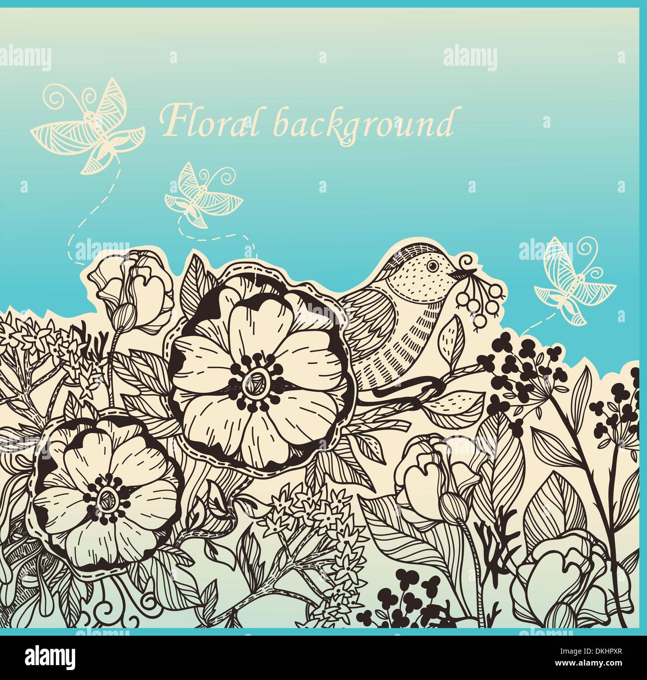 vector floral background Stock Vector Image & Art - Alamy