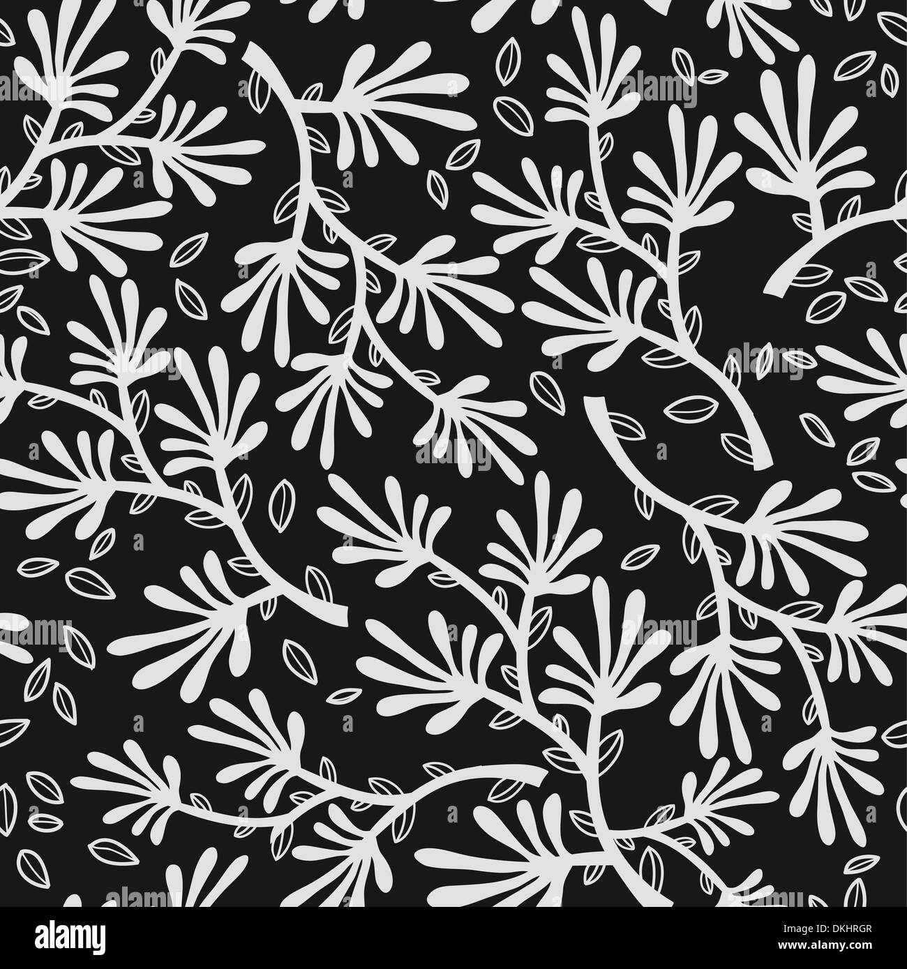 vector floral seamless pattern Stock Vector Image & Art - Alamy