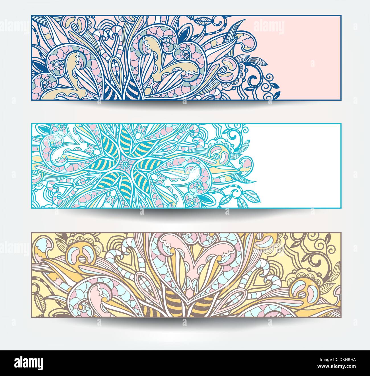 vector set of abstract banners Stock Vector Image & Art - Alamy