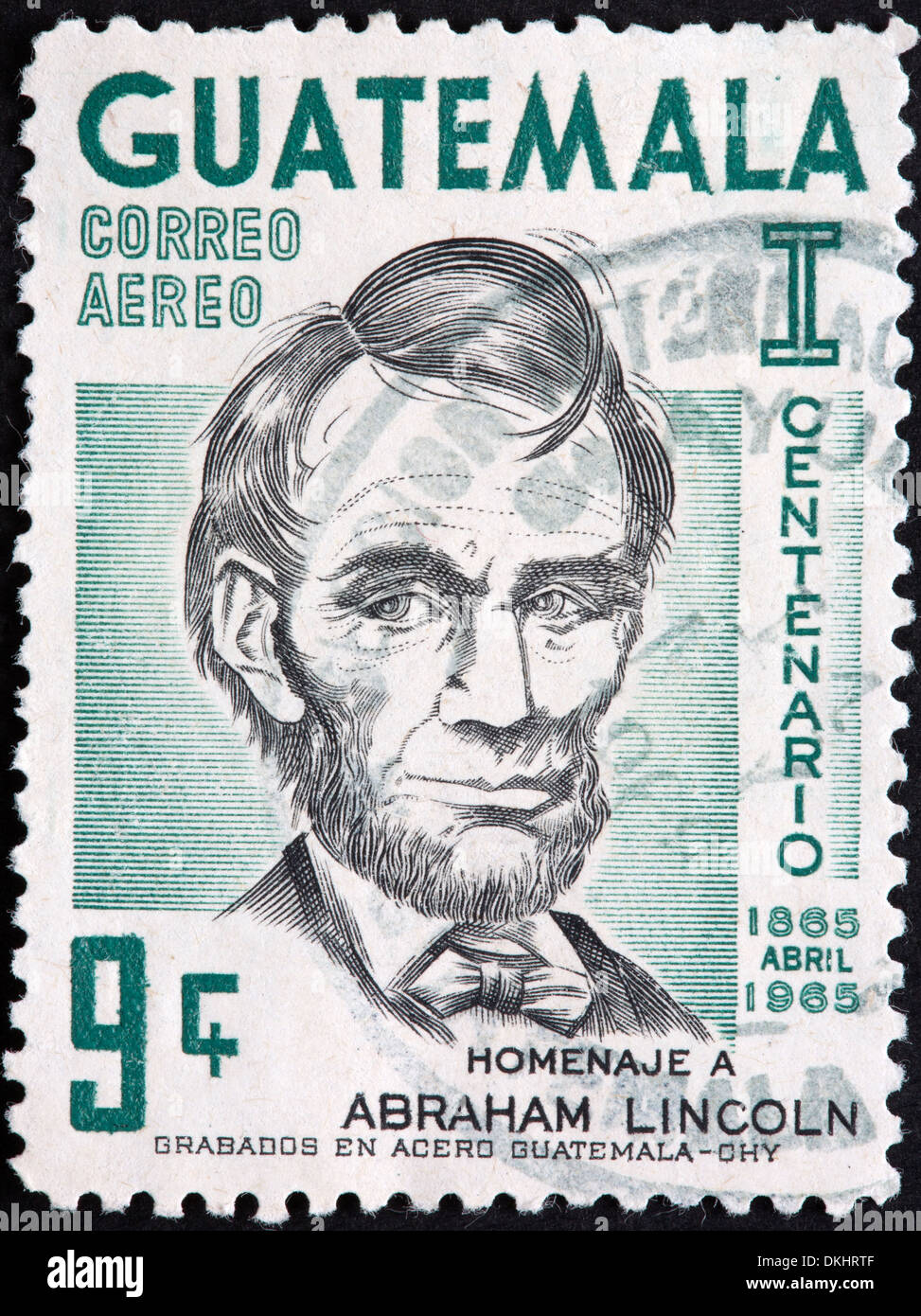 Guatemalan postage stamp Stock Photo