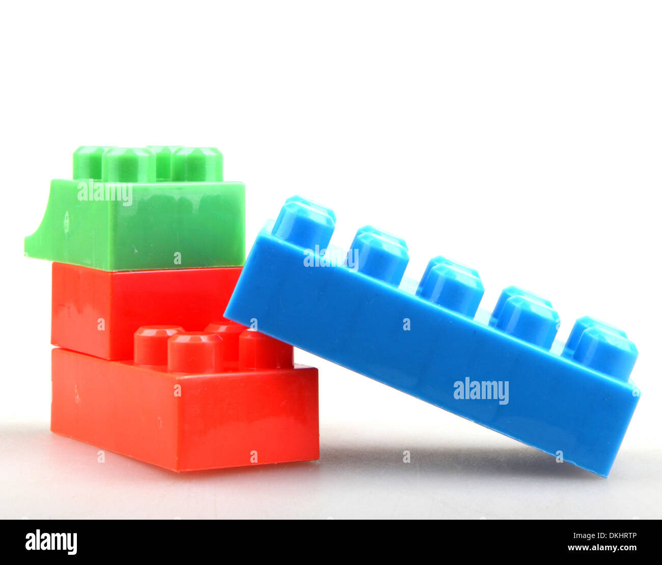 Plastic Building Blocks Stock Photo Alamy