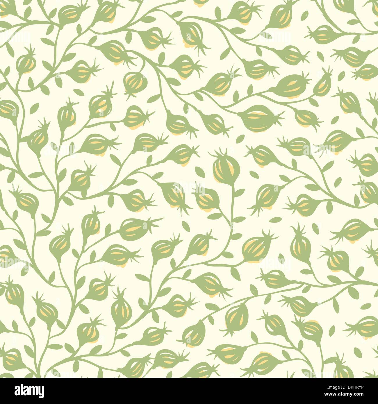 vector floral seamless pattern Stock Vector Image & Art - Alamy