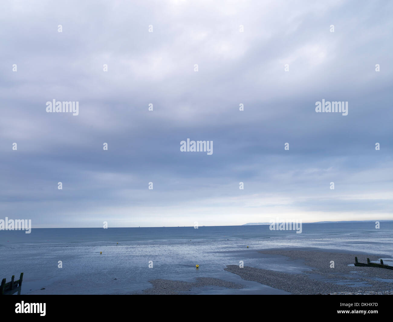 Bracklesham Bay at lowtide Stock Photo Alamy