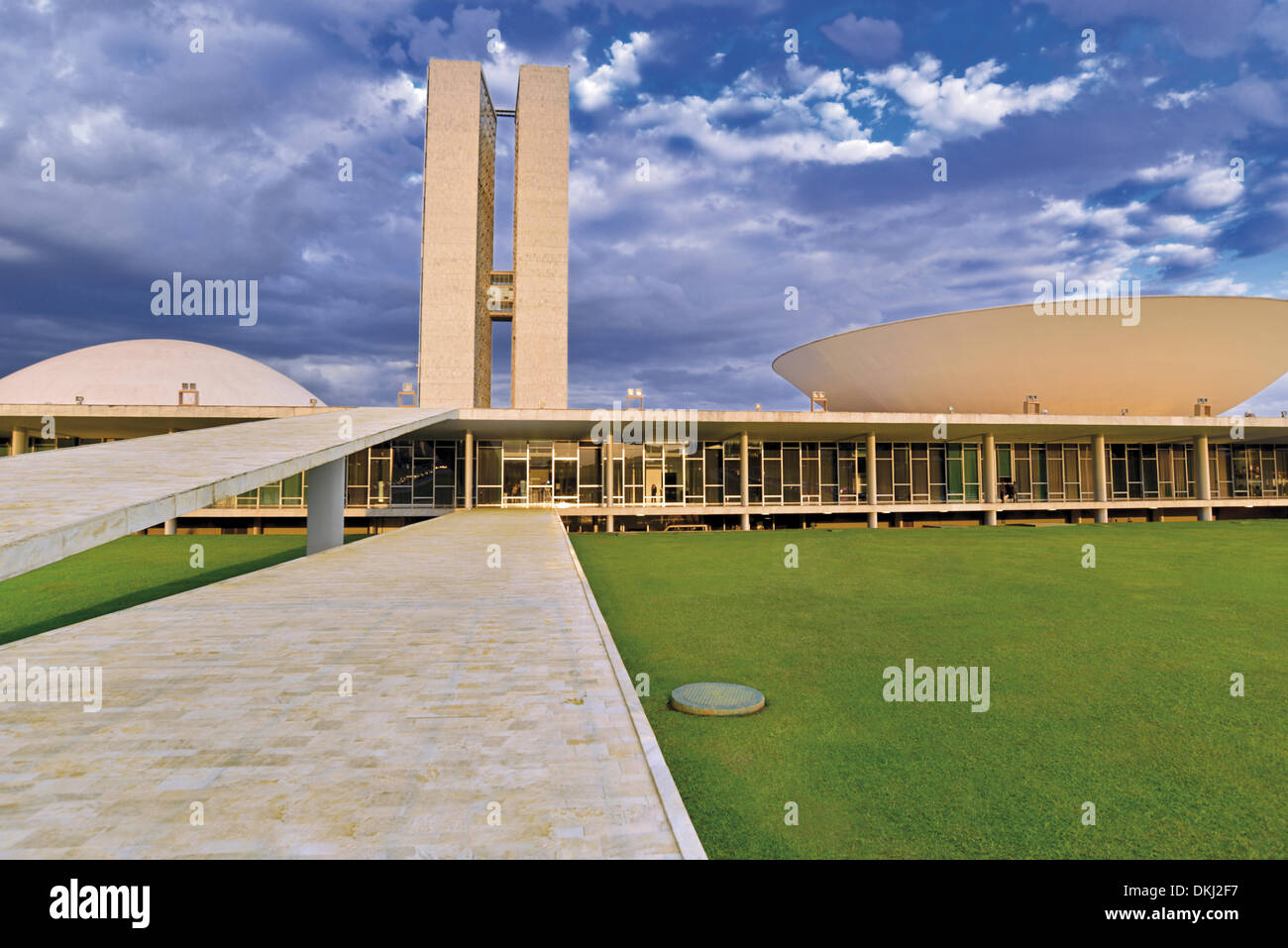 Brazil, Brasilia, National Congress, architecture, Oscar Niemeyer