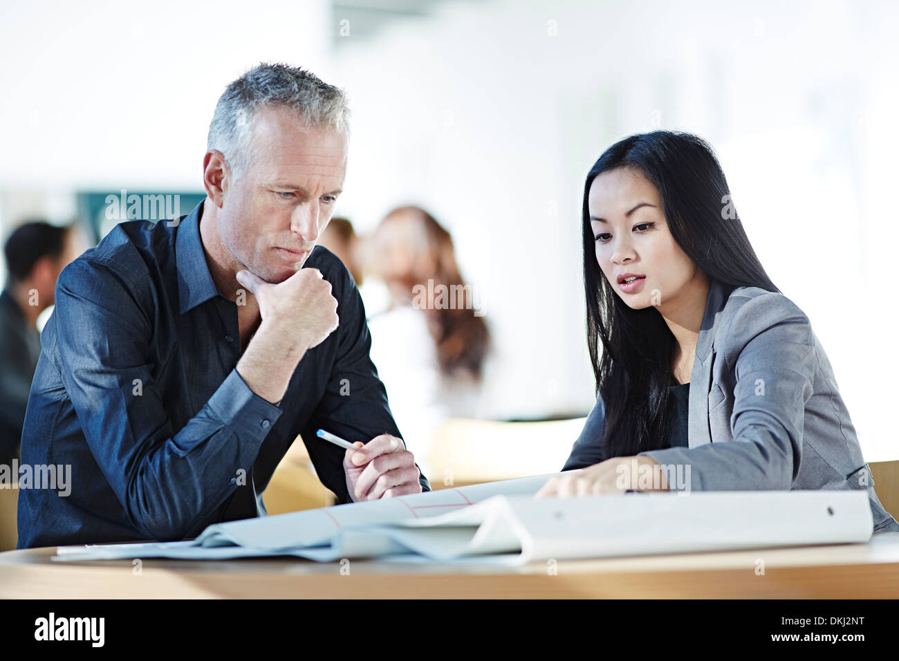 Business people talking in office Stock Photo