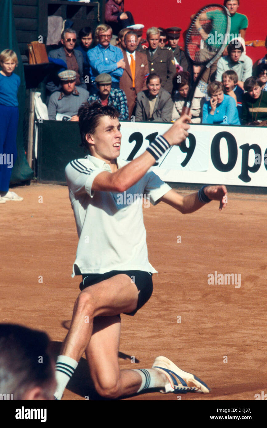 Ivan Lendl (CZE), Davis Cup match Czechoslovakia vs. Sweden, Prague