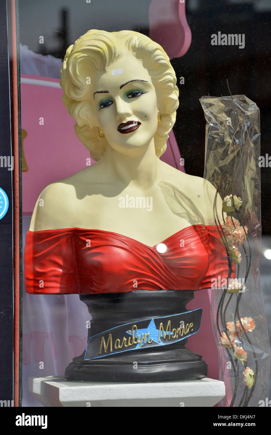 Bueste Marilyn Monroe / Büste Stock Photo
