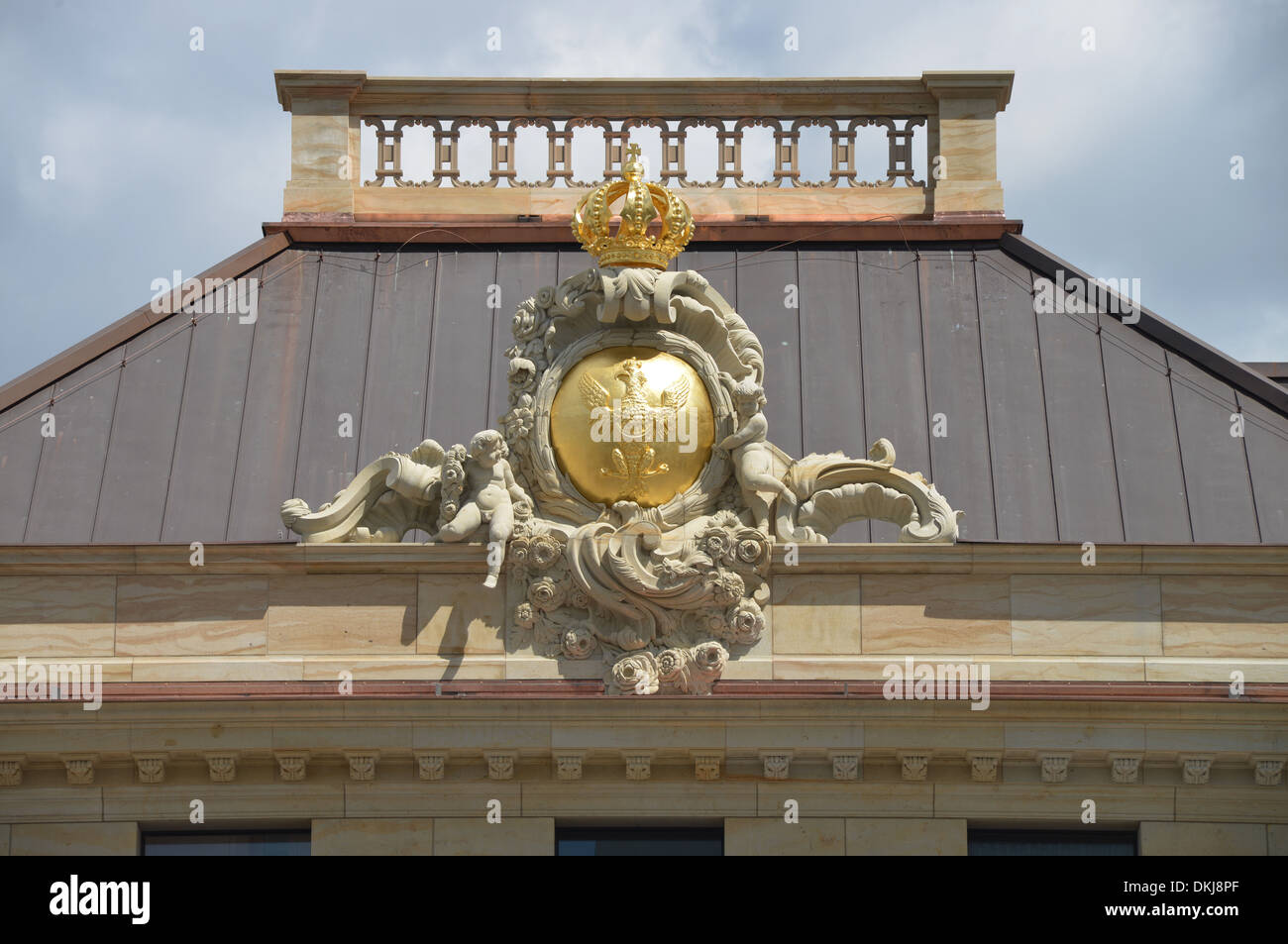 Detail, Neuer Landtag, Alter Markt, Potsdam, Brandenburg, Deutschland Stock Photo