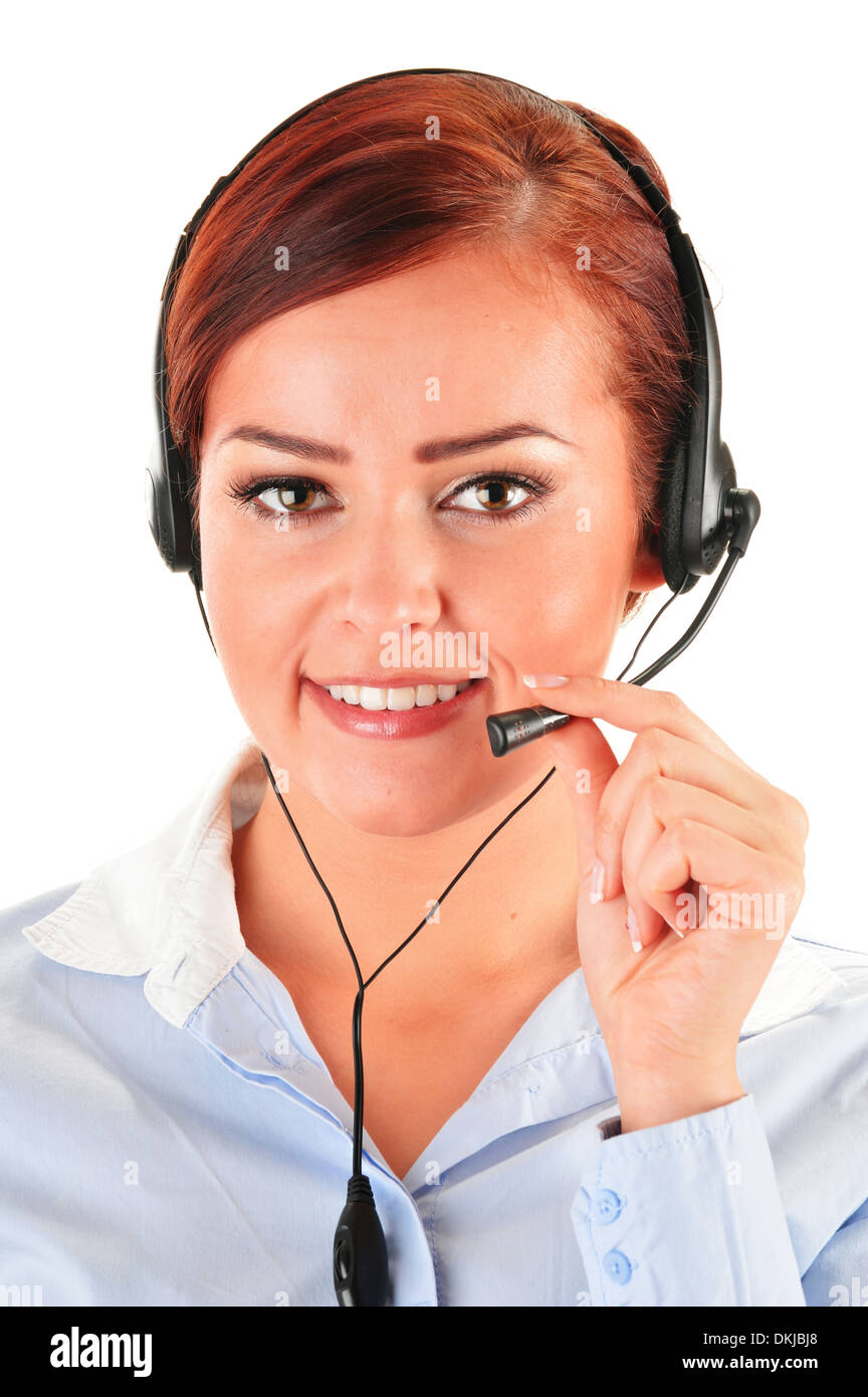 Call center operator. Customer support. Help desk Stock Photo Alamy