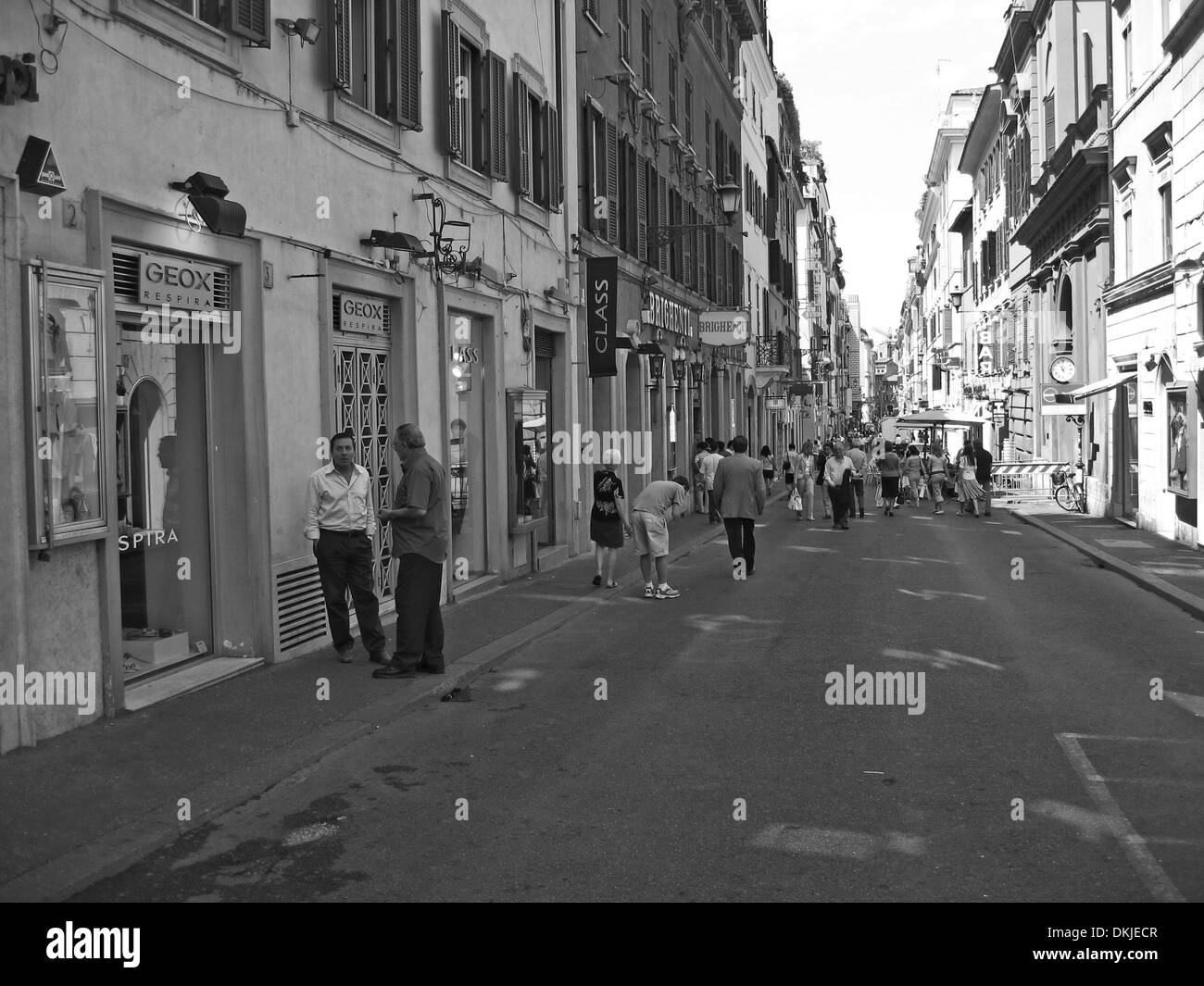 Rome condotti street Black and White Stock Photos & Images - Alamy