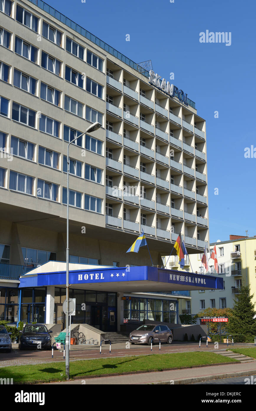 Hotel, Skanpol, Kolberg, Polen Stock Photo