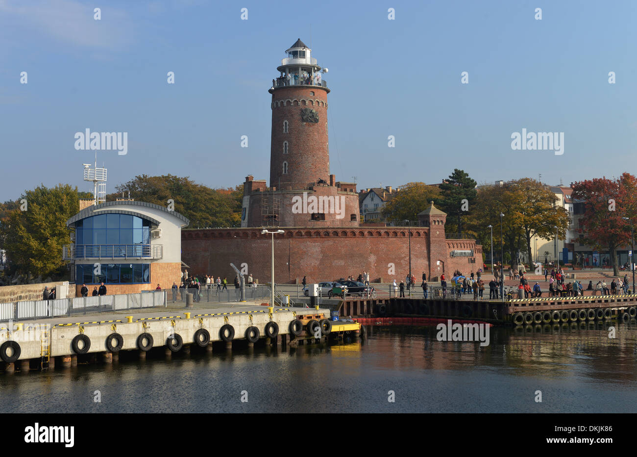 Leuchtturm, Hafen, Kolberg, Polen Stock Photo