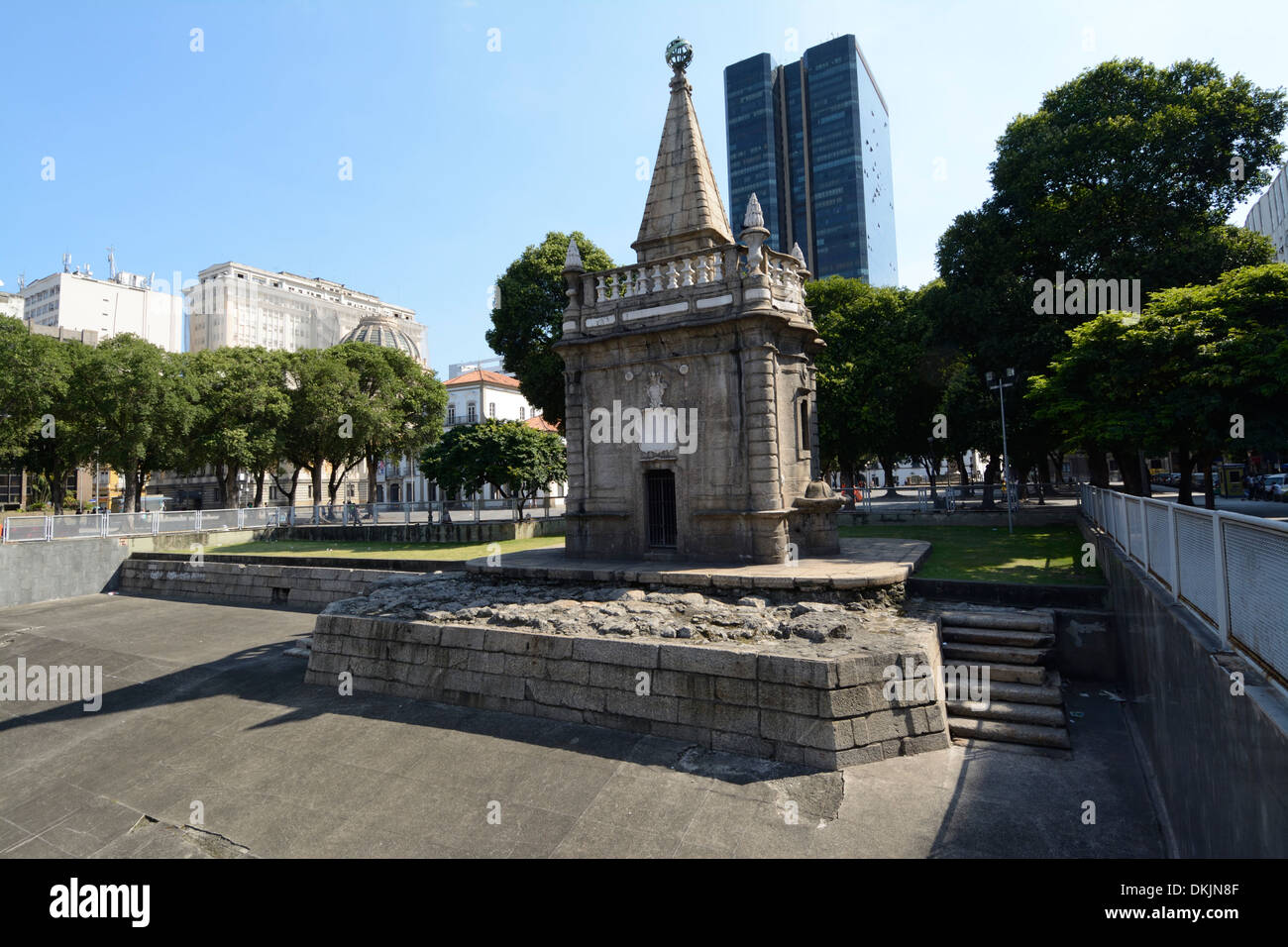 Pyramid Fountain Rio A monument of the Chafariz Piramide ( Fountain of Pyramid) in Praça XV ...