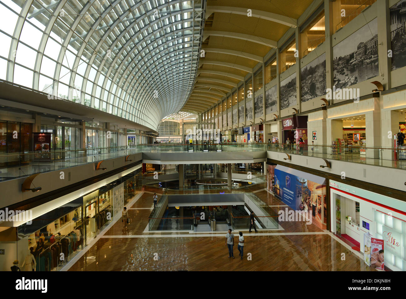 Shoppingcenter, Marina Bay Sands Hotel, Singapur Stock Photo - Alamy